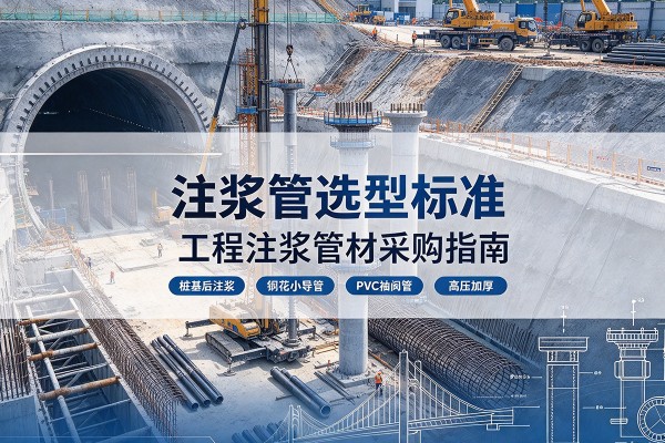 铜鼓注浆管选型标准