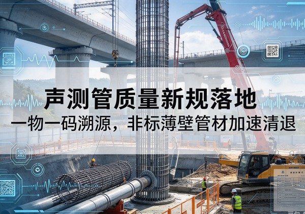 铜鼓声测管质量新规落地，一物一码溯源，非标薄壁管材加速清退