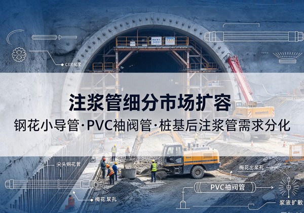 铜鼓注浆管细分市场扩容，隧道钢花小导管、PVC 袖阀管、桩基后注浆管需求分化